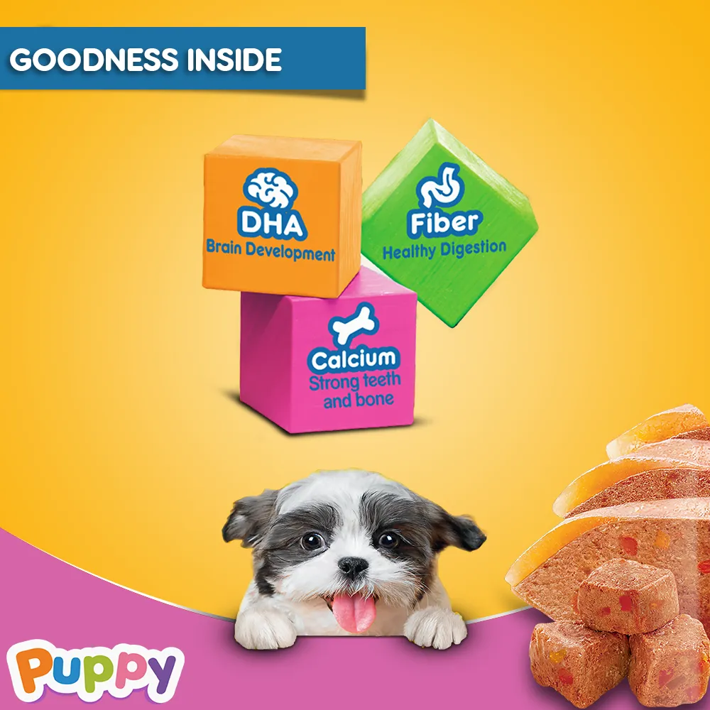 Pedigree Puppy chicken liver in loaf with vegetables 70g