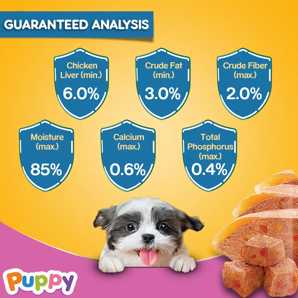 Pedigree Puppy chicken liver in loaf with vegetables 70g