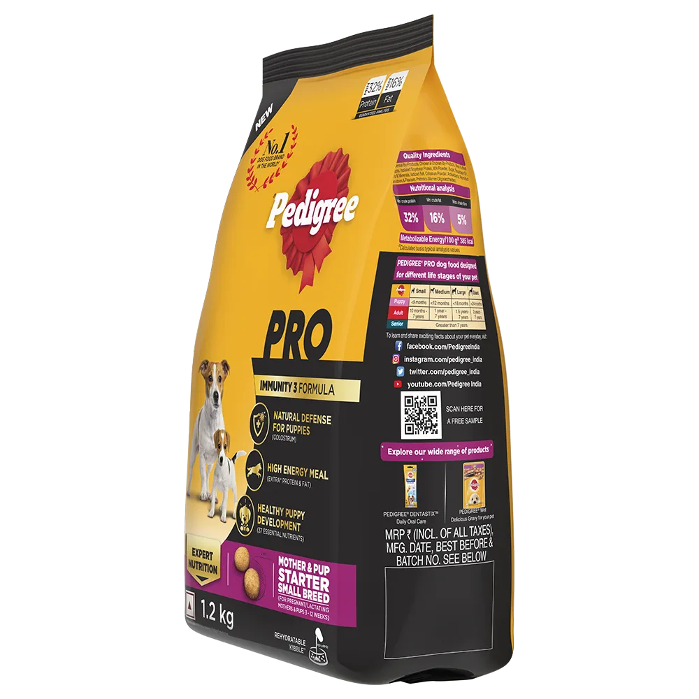 Pedigree Pro Mother & Pup Starter Small Breed 1.2kg