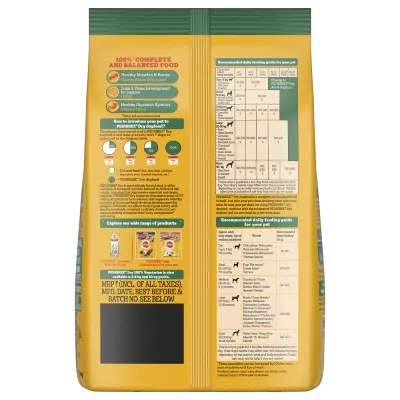 Pedigree Puppy & Adult Vegetarian Dry Dog Food 1kg